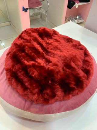 Cappello donna cotone con pelo