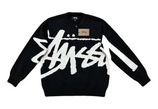 Jersey Stussy NUEVO (negro y blanco) talla M.