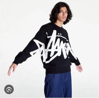 Jersey Stussy NUEVO (negro y blanco) talla M.