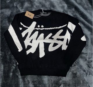 Jersey Stussy NUEVO (negro y blanco) talla M.