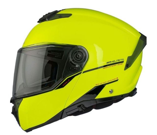 Casco MT Atom 2 SV Amarillo Fluor