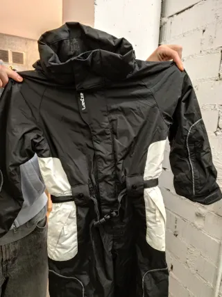 Mono de esquí Wed'ze negro y blanco Talla 8 años