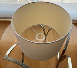 Pantalla de lámpara tela beige 30cm