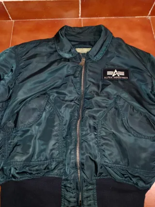 Chaqueta Alpha Industries CW45P Azul/Verde 80'90'