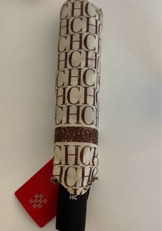 Paraguas Carolina Herrera Beige y Marrón