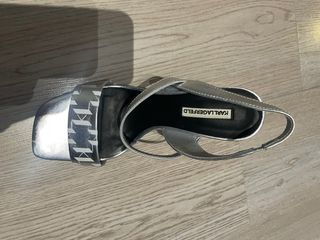 Sandalias Karl Lagerfeld Plata/Blanco