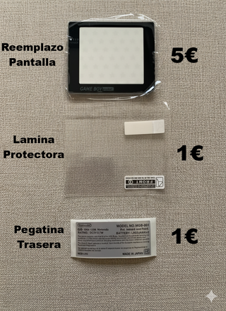 Tapa Game Boy Pocket Transparente