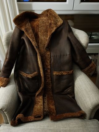 Abrigo Piel Reversible Mujer Marrón