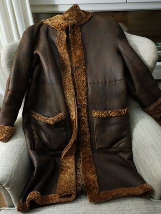 Abrigo Piel Reversible Mujer Marrón
