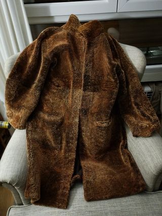 Abrigo Piel Reversible Mujer Marrón