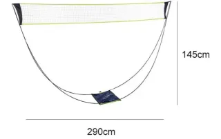 Red portátil voley.