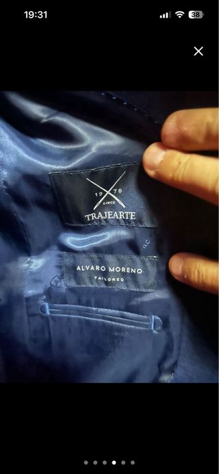 Traje Álvaro Moreno azul marino hombre