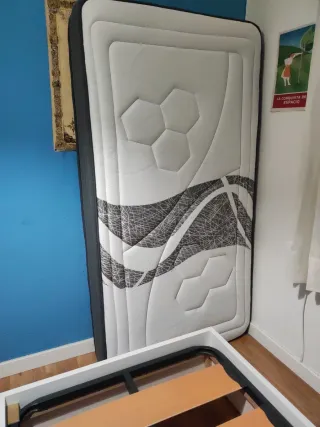 Somier 105x200cm + Colchón + Base Cama