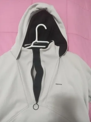 Sudadera con capucha y cremallera mujer