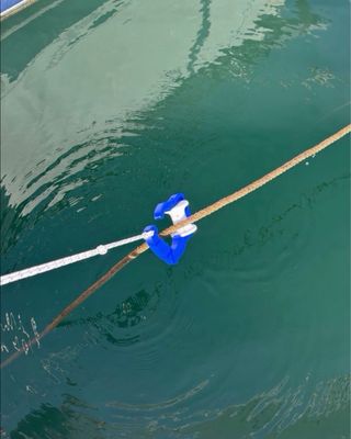 Polea para guía de amarre de barco