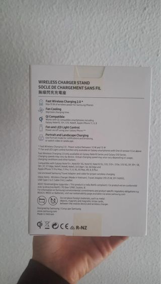 Caricabatterie wireless Samsung Stand veloce