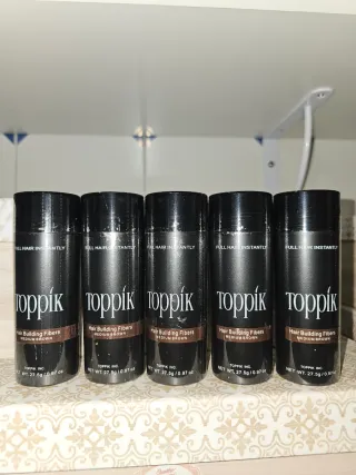 Lote 5 Toppik Fibras Capilares Marrón