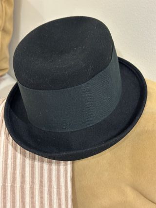 Bombín fieltro negro vintage