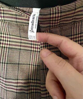 Pantalones de cuadros mujer