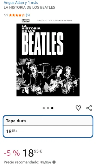 LA HISTORIA DE LOS BEATLES . 1EDICIÓN BOLSA REGALO