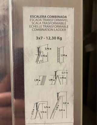 Escalera extensible de aluminio