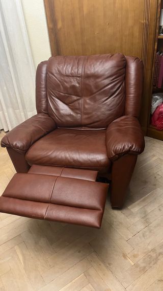 Sillón Relax Piel Marrón