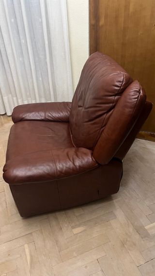 Sillón Relax Piel Marrón