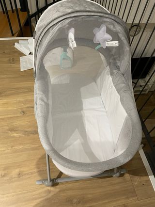 Cuna de colecho Kinderkraft gris NUEVA