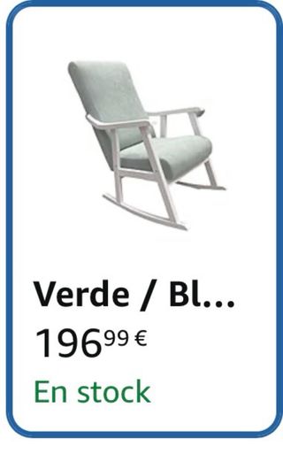 Mecedora de lactancia verde menta