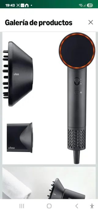 Secador Ufesa Ion Plasma Essence 1600W