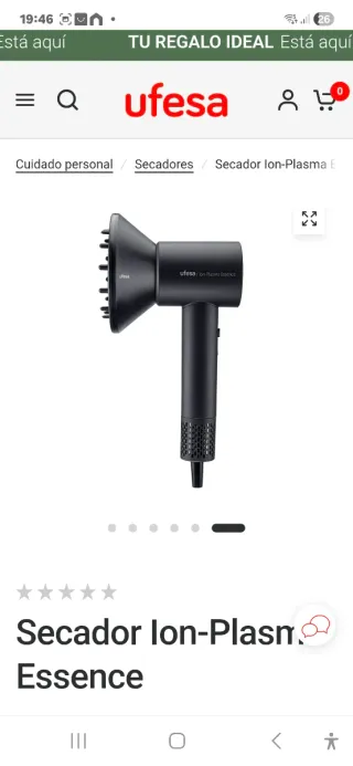 Secador Ufesa Ion Plasma Essence 1600W