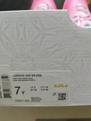 Nike LeBron 22 SN GS Rosa Multicolor, Niña