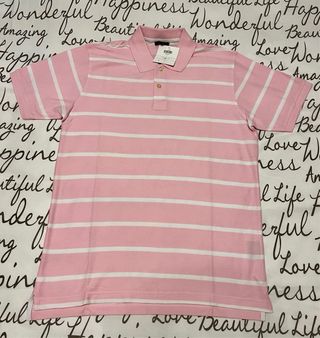 Polo de rayas rosa