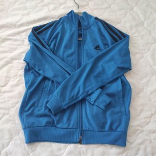 Pantalón Adidas Negro Rayas Azules