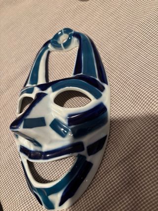 Máscara Sargadelos Azul y Blanca