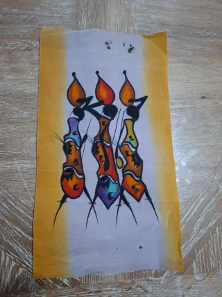 Pintura artesanal africana mujeres