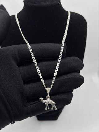 Cadena Plata 925 Dije Camello