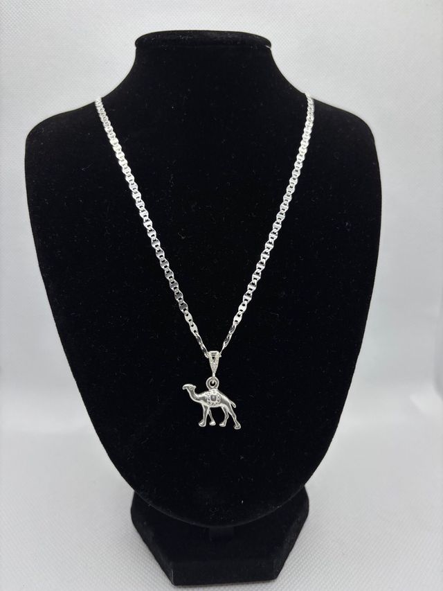 Cadena Plata 925 Dije Camello