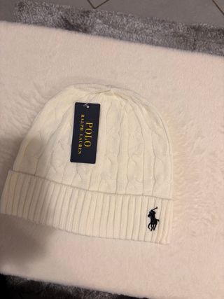 Berretto invernale Polo Ralph Lauren bianco