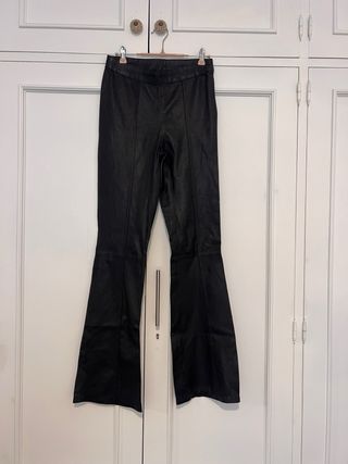 Pantalón de cuero SKI negro