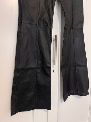 Pantalón de cuero SKI negro