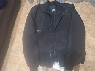 Cazadora cuero negra Springfield Talla