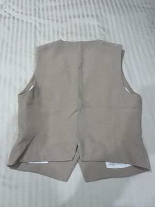 Chaleco sastre Zara Beige Talla M