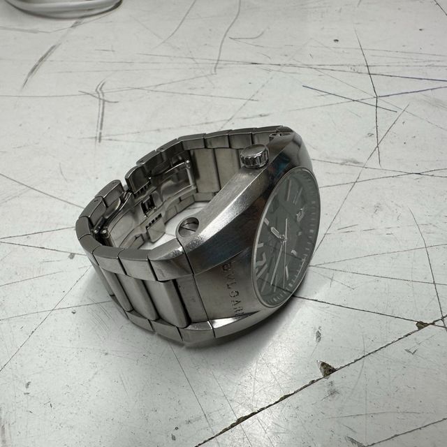 Reloj Bulgari Automático Negro y Plateado