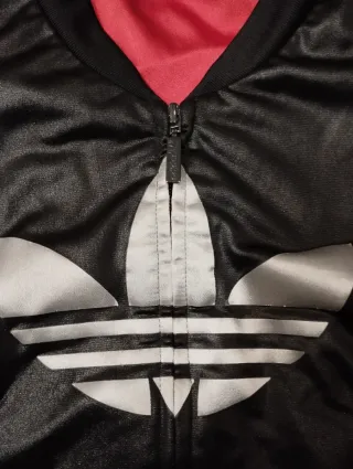 Giacca Adidas lucida donna S nero/rosso Chile62