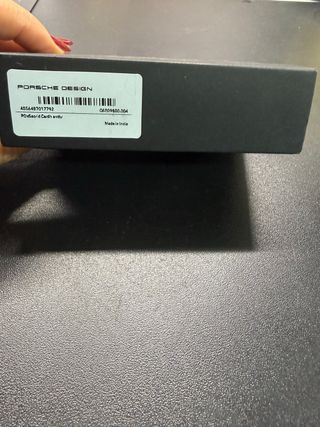 Cartera Tarjetero Porsche Design Piel Gris