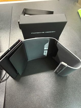 Cartera Tarjetero Porsche Design Piel Gris