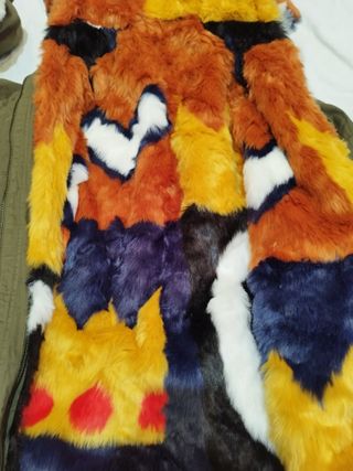 Abrigo Desigual verde con capucha y pelo