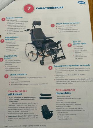 Silla de ruedas basculante