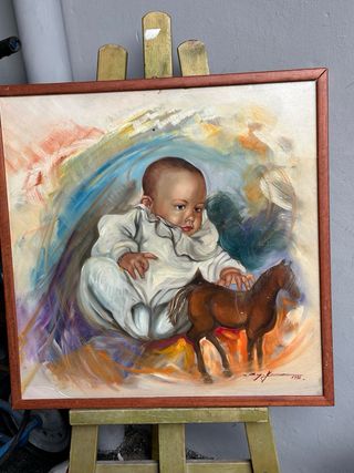 Quadro 50x50 olio su legno